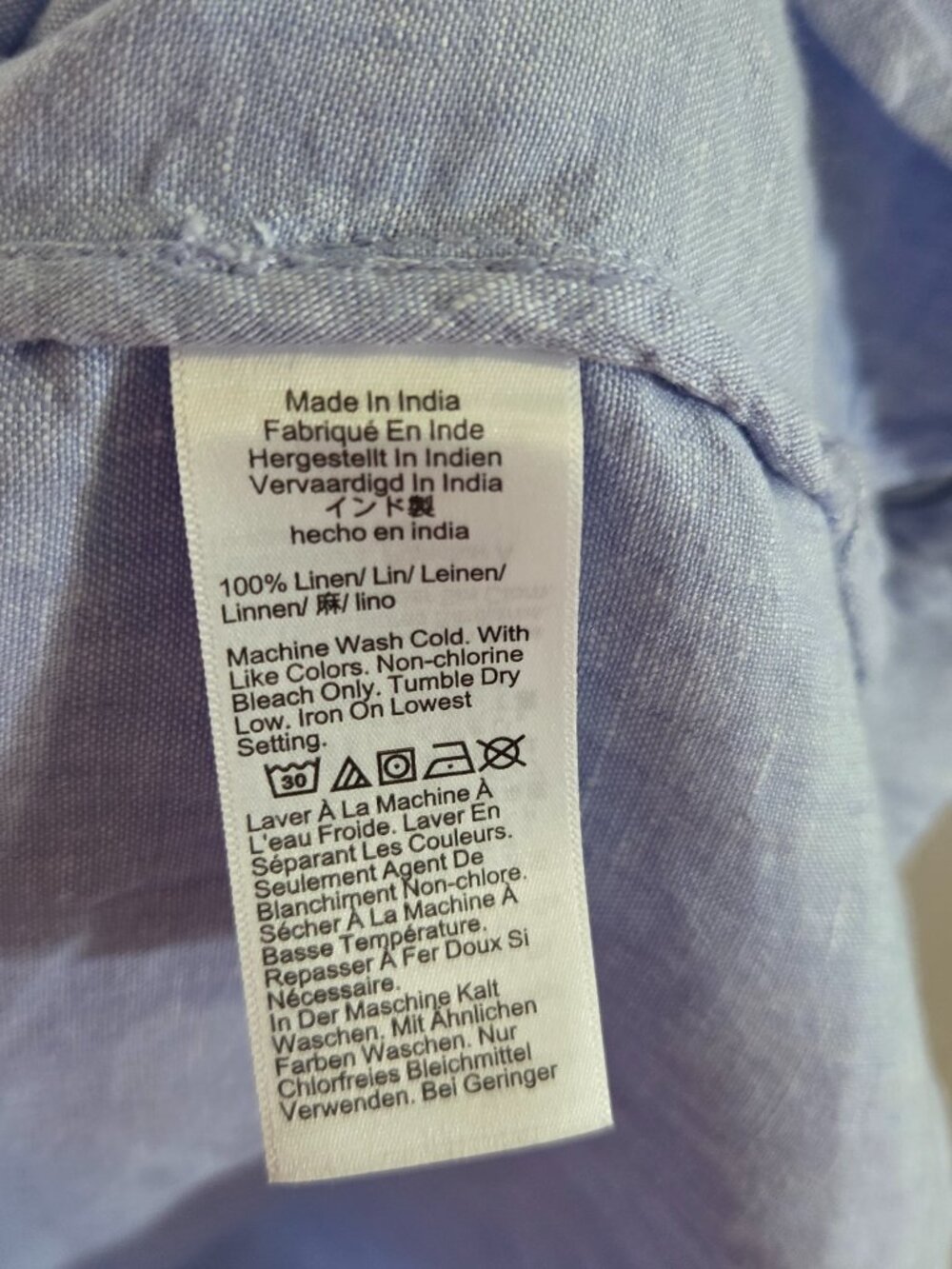 J. Crew Relaxed-fit Short-sleeve Blue Baird McNutt Irish Linen Shirtdress M - Picture 8 of 12